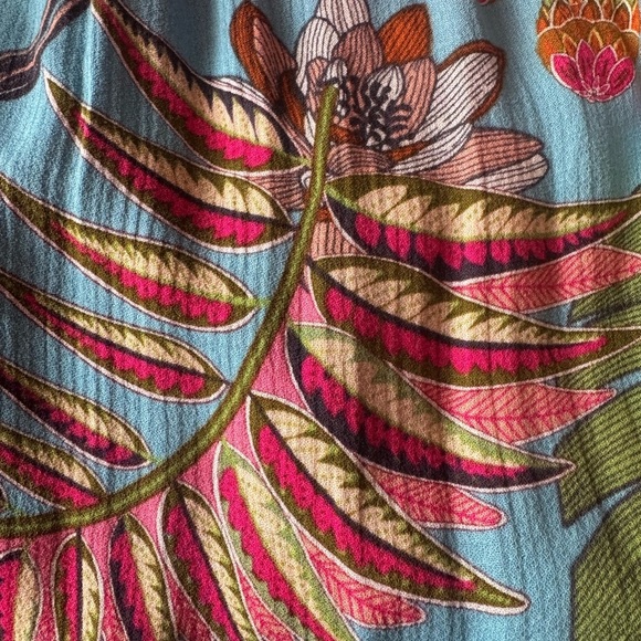 Rachael Ray Tropical Paradise Off-Shoulder Dress | Boho Coastal Western | Small - Picture 9 of 14